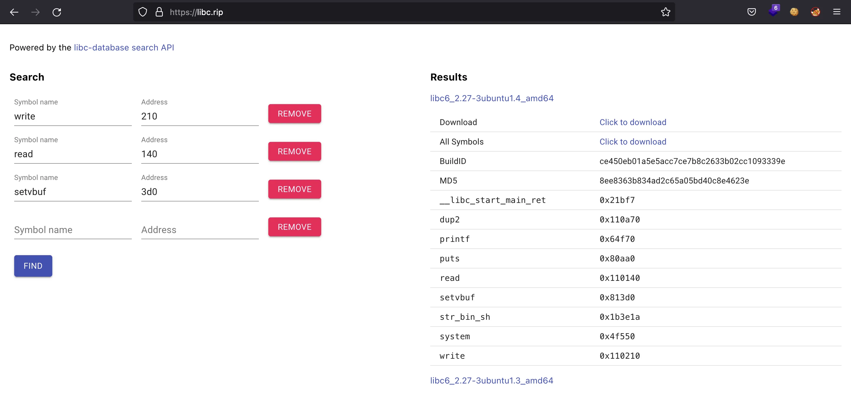 Glibc search