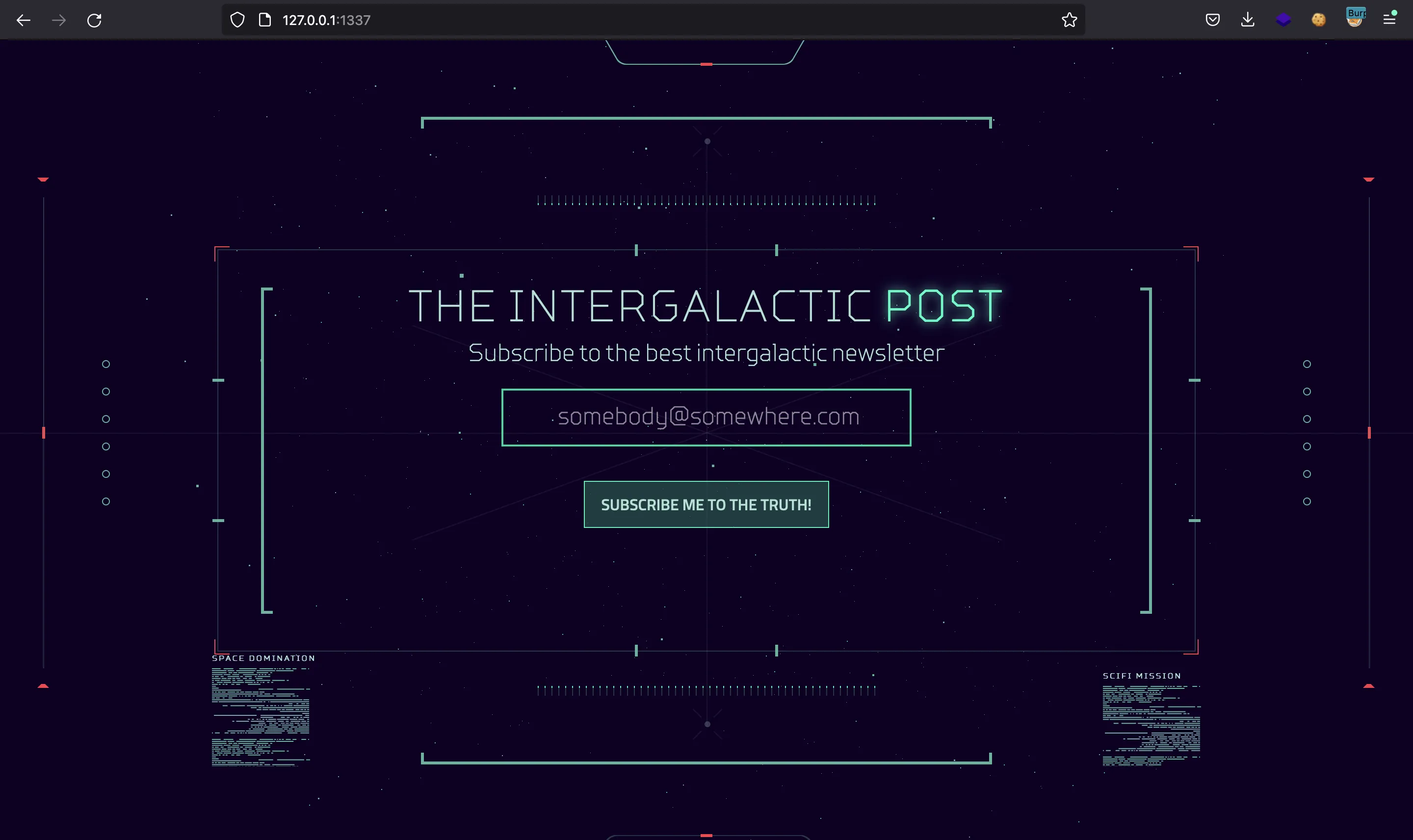 Intergalactic Post 1