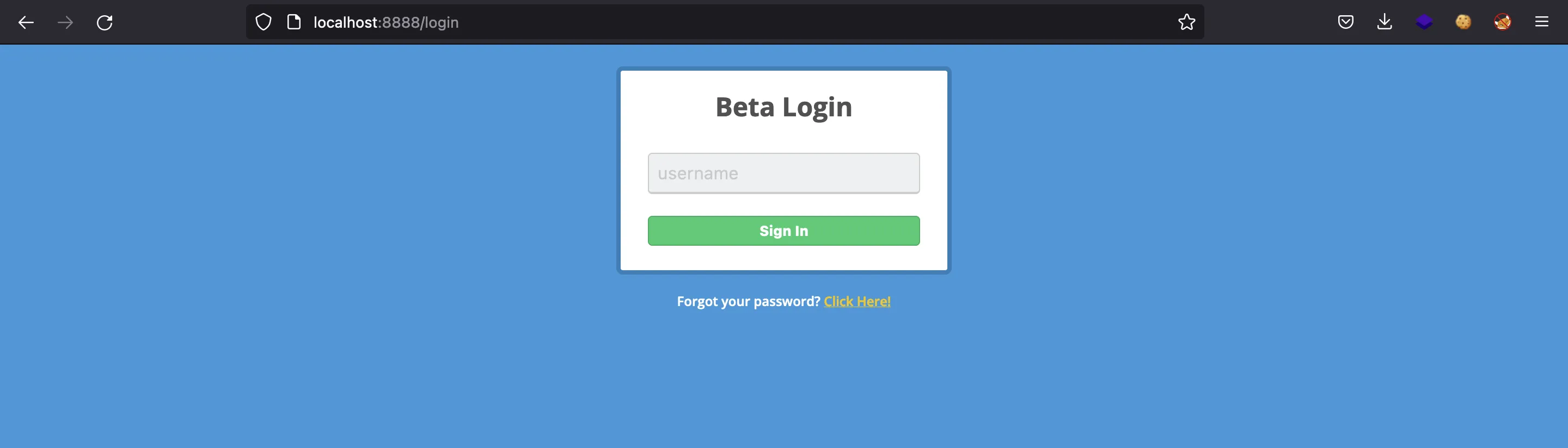 Beta login